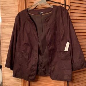 Faux suede jacket
